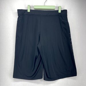 HYLETE Athletic Draw String Shorts Black Color‎ Mens Size L Long